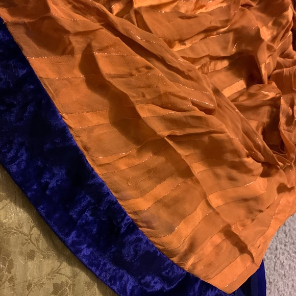 Pakistani/Indian Royal Blue/gold/orange 3 piece!💙 - Picture 9 of 9